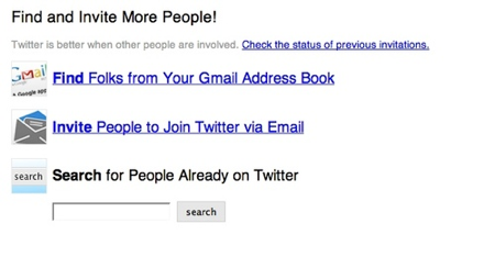twitter find and invite